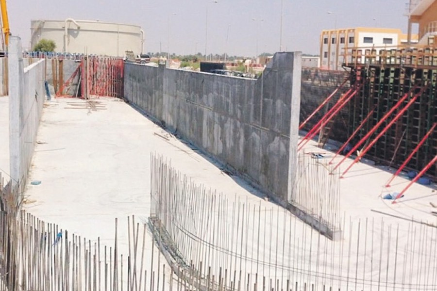 أعمال توسعة محطة المعالجة بالجارودية